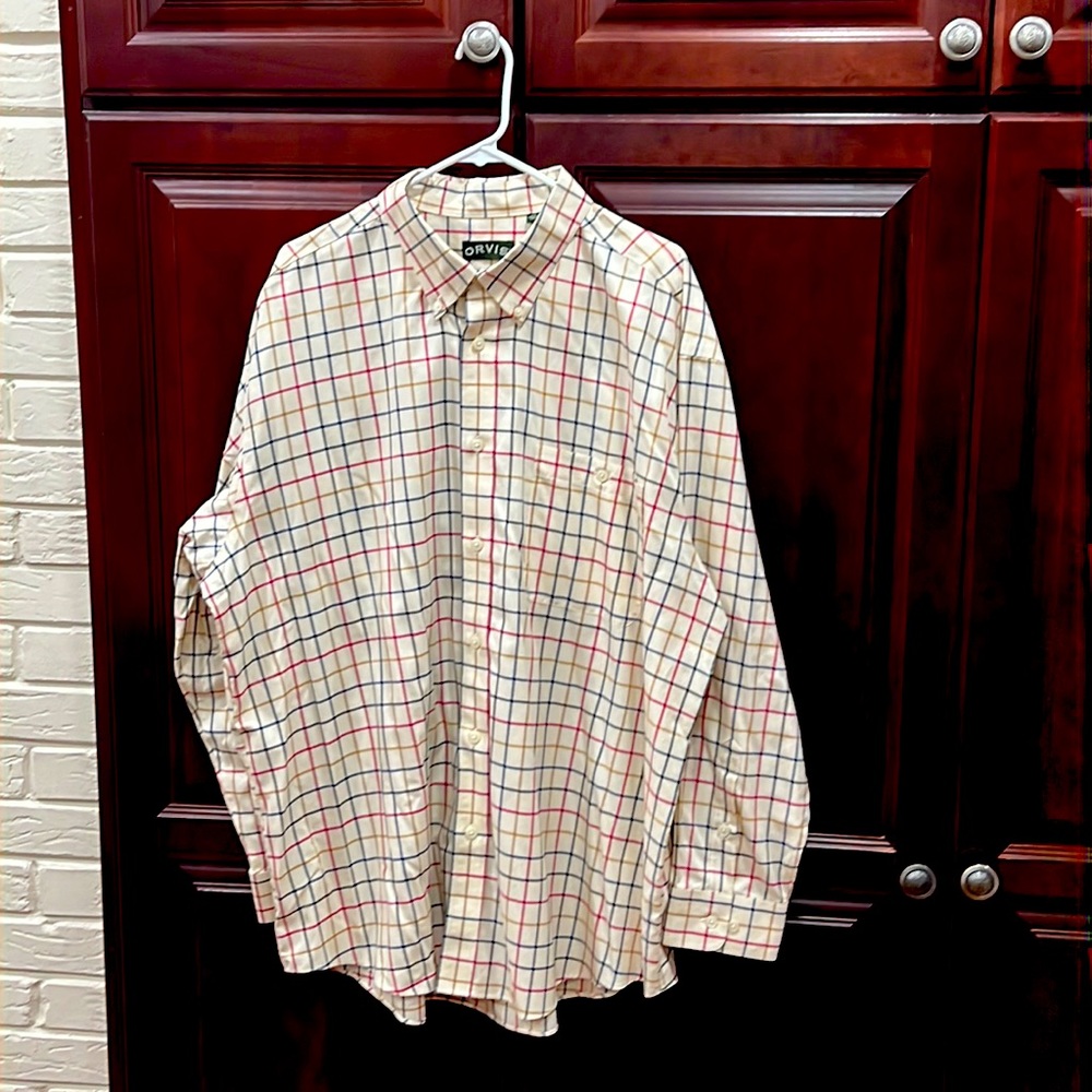 Orvis Men’s Long Sleeve Shirt, Size XXL
